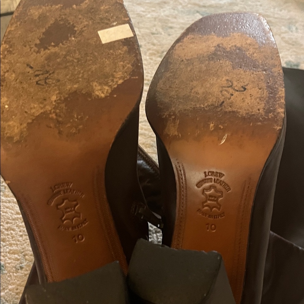 J. Crew Dark Brown Heeled Boots - Picture 8 of 9